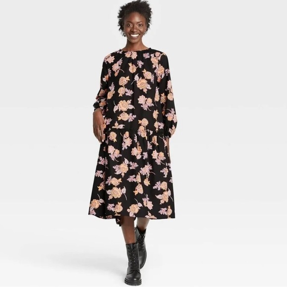 Who What Wear Dresses & Skirts - Women’s Who What Wear Long Sleeve Hi Low Dress -size M